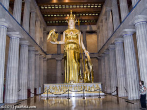 Athena in the Parthenon in Nashville Tennessee. Photo by David Padfield