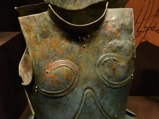 An archaic Greek cuirass, dated to the late 7th century BC