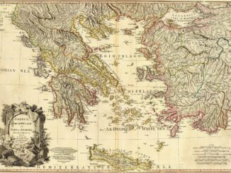 Classical Greece 5th century BC - Map of Greece, drawn in 1791 by William Faden, at the scale of 1,350,000