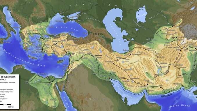 Map of what would become Alexander s empire