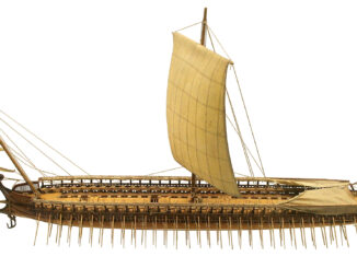 Model of a Greek trireme