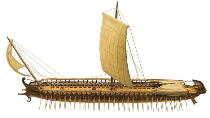 Model of a Greek trireme