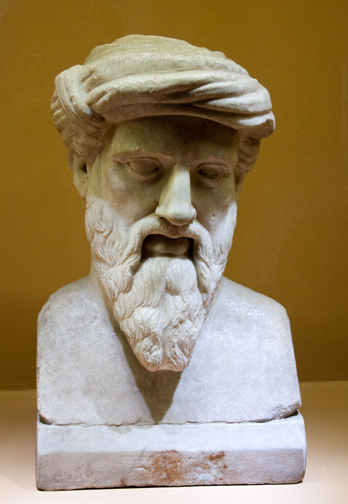 Pythagoras Roman copy of a Greek original from the 2nd-1st century BC