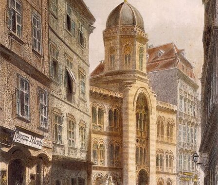 The Holy Trinity Greek Orthodox Greek Church in the Greek quarter in Vienna, late 19th century