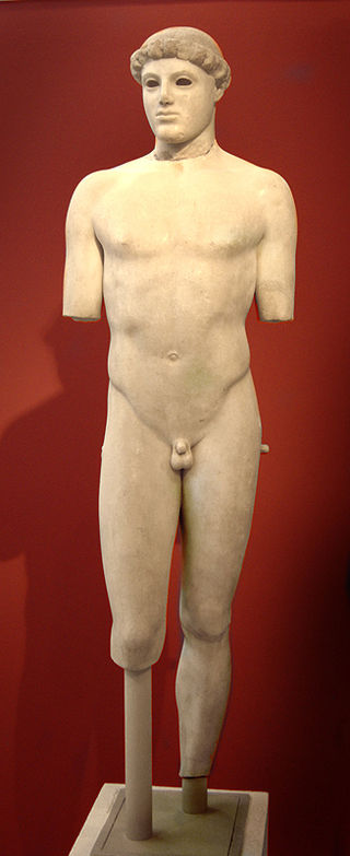 The kore known as the Dedication of Nikandre is probably the oldest to survive. 180 years after it was made, the genre was at an end, and Greek sculpture was recognisably Classical.