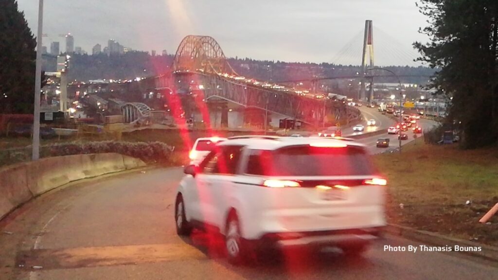 A short walk on British Columbia's Pattullo Bridge - Photo By Thanasis Bounas