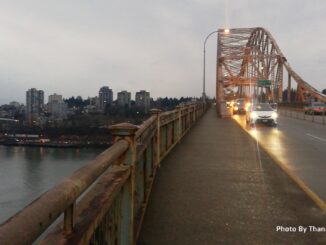 A short walk on British Columbia's Pattullo Bridge - Photo By Thanasis Bounas