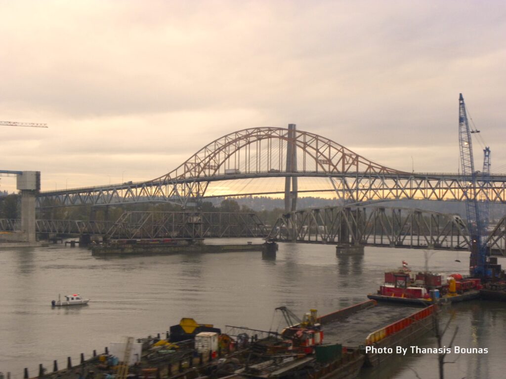A short walk on British Columbia's Pattullo Bridge - Photo By Thanasis Bounas