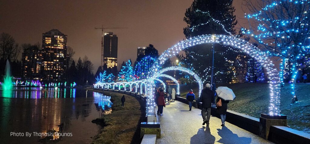 Coquitlam, British Columbia is very beautiful at Christmas Photo By Thanasis Bounas