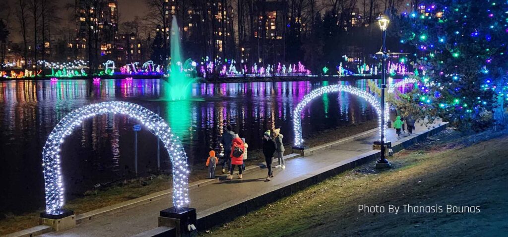 Coquitlam, British Columbia is very beautiful at Christmas Photo By Thanasis Bounas