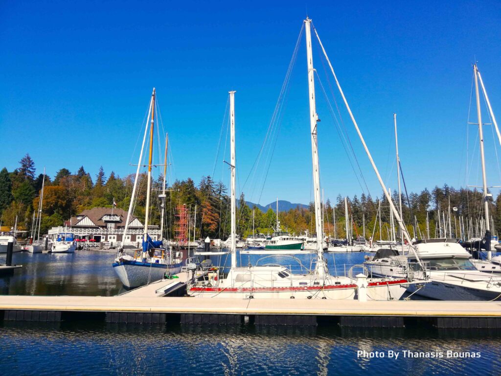Two very beautiful spots that you will enjoy if you visit Vancouver are Western Pacific Marine and the Vancouver Rowing Club marina - Photo By Thanasis Bounas