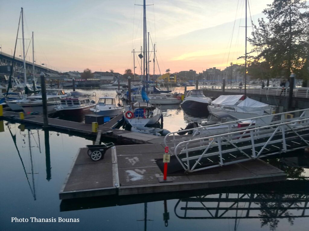 The history of marina at the end of Hornby Strait in Vancouver, British Columbia, Canada - Photo By Thanasis Bounas