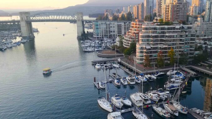 The history of marina at the end of Hornby Strait in Vancouver, British Columbia, Canada - Photo By Thanasis Bounas