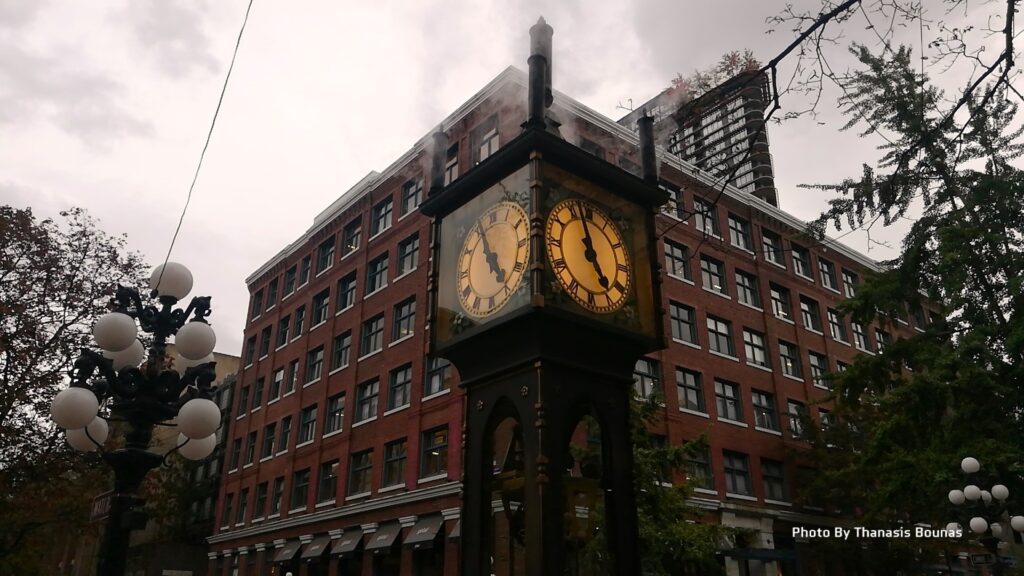The story of the Gastown Steam Clock in Vancouver, British Columbia - Photo By Thanasis Bounas