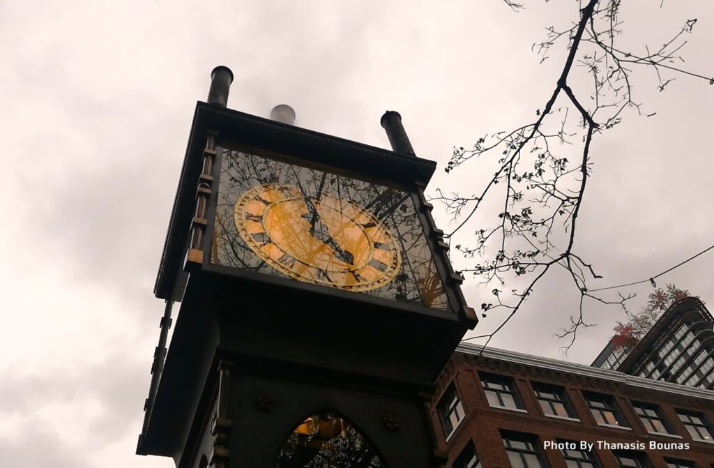 The story of the Gastown Steam Clock in Vancouver, British Columbia - Photo By Thanasis Bounas