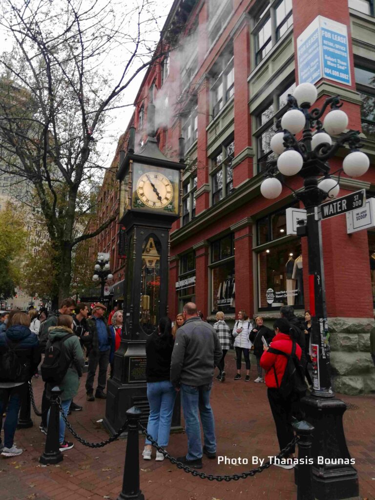 The story of the Gastown Steam Clock in Vancouver, British Columbia - Photo By Thanasis Bounas