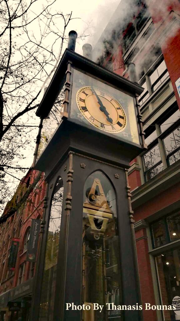 The story of the Gastown Steam Clock in Vancouver, British Columbia - Photo By Thanasis Bounas